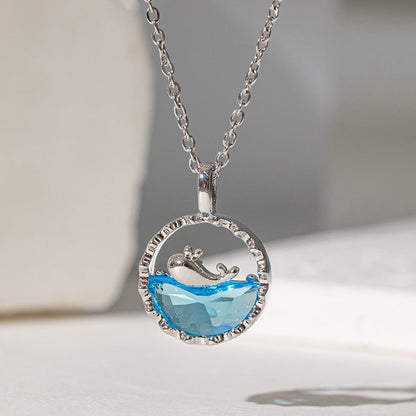 Necklace | SN100 | Whale Water | Silver