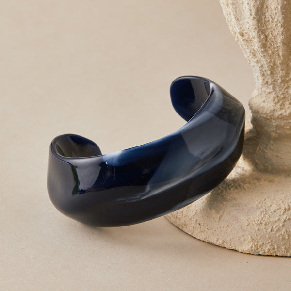 Acrylic Cuff Bracelet | ACB01 | Midnight Blue