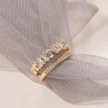 Double Deck Ring | SR037 | Gold
