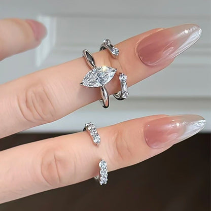 Zircon Ring | SR281 | Three in One Stack