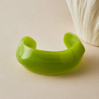Acrylic Cuff Bracelet | ACB01 | Lime Green