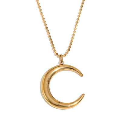 Necklace | SN217 | Crescent Moon | Gold