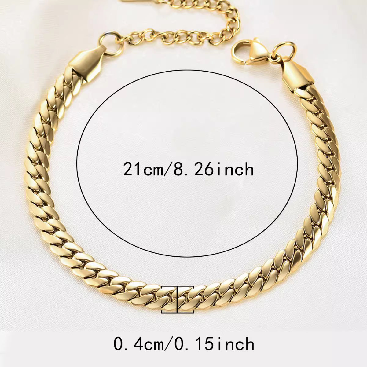 Chain Bracelet | SSCB001 | Mesh Bracelet | Gold