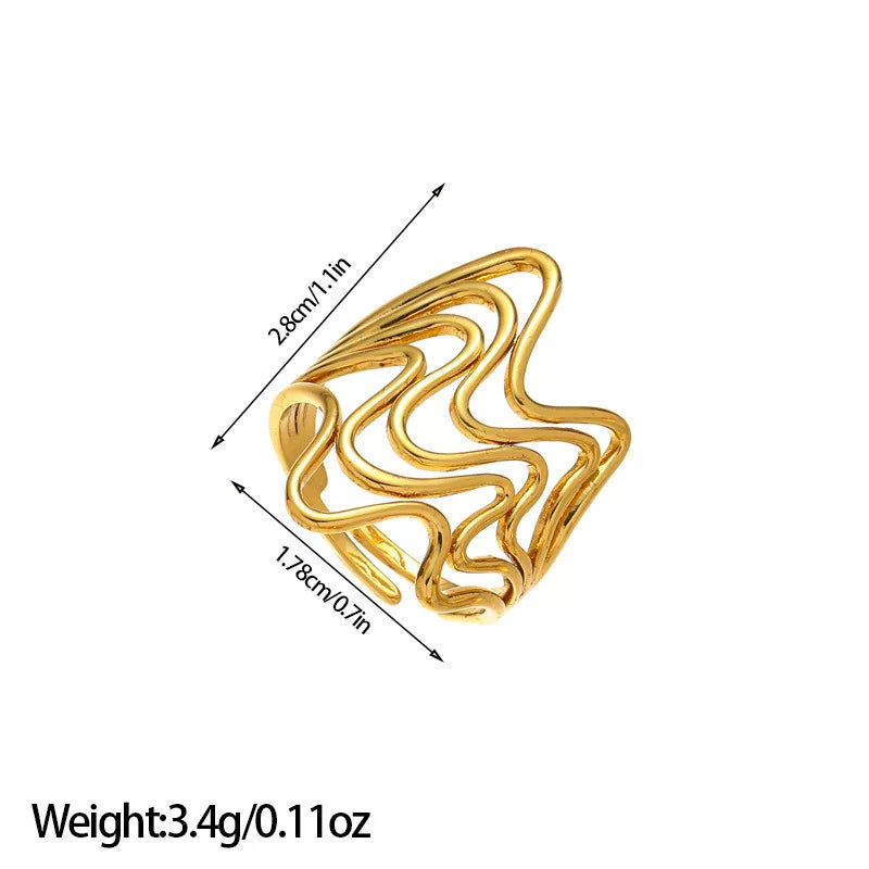Statement Ring | SR160 | Gold