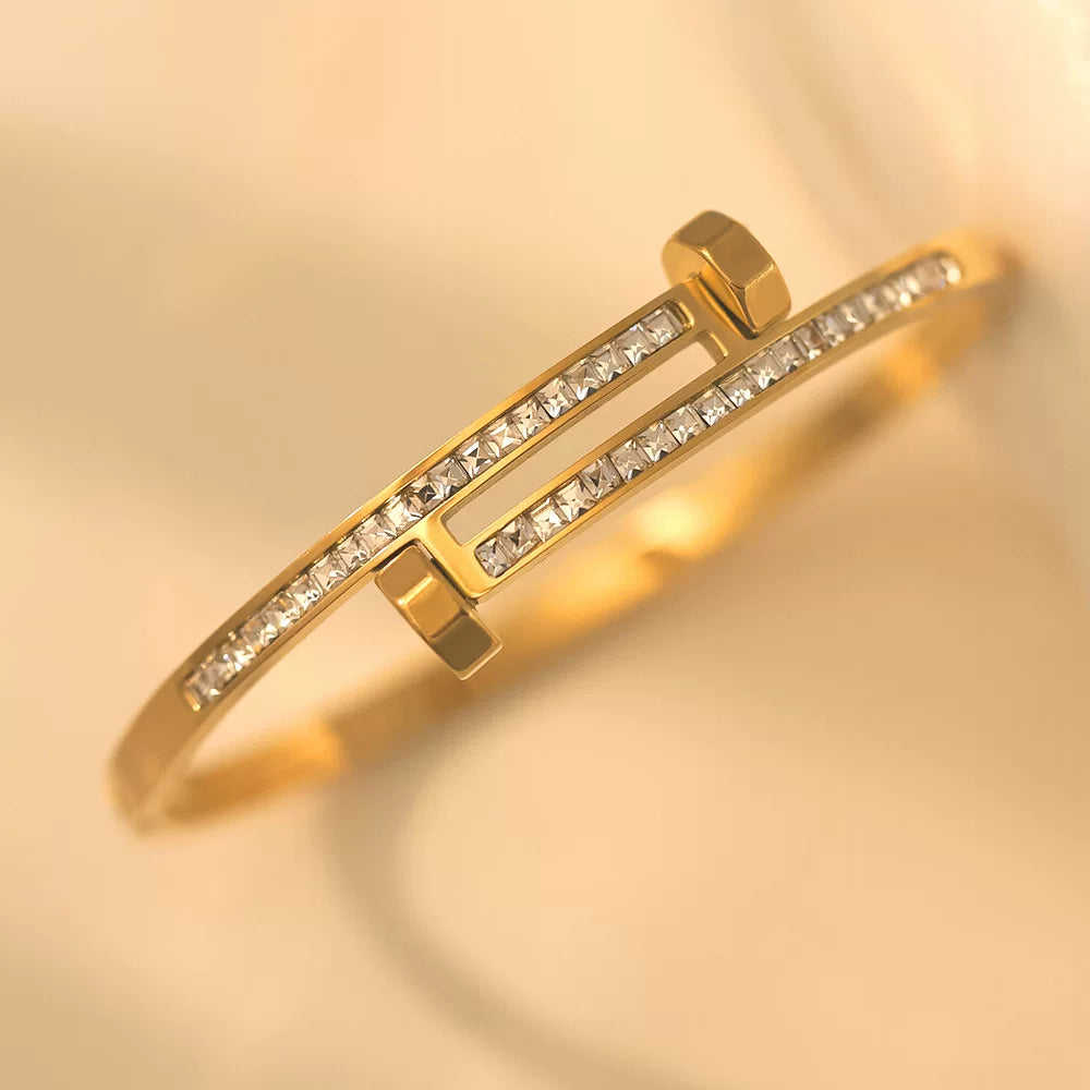 Bangle Bracelet | BB93 | Gold