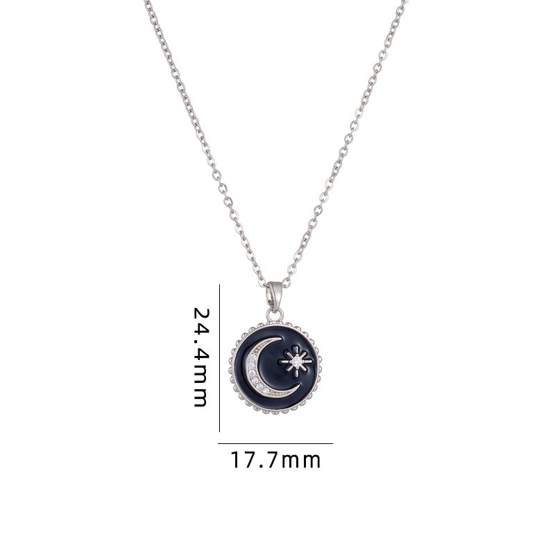 Necklace | SN218 | Star Moon | Silver