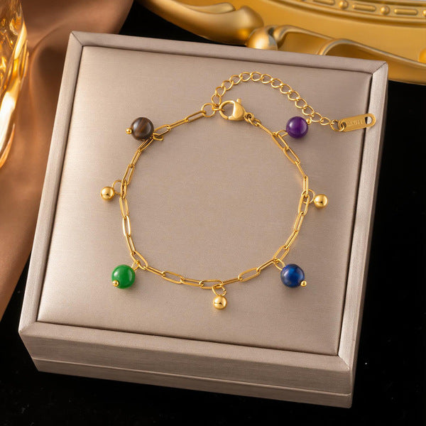 Chain Bracelet | SSCB121 | Colored Charm