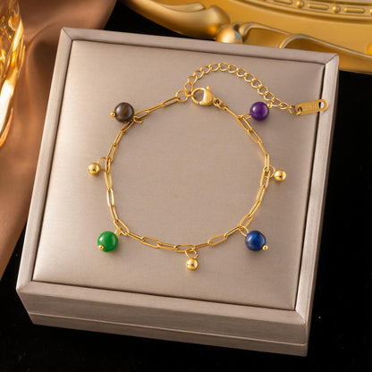 Chain Bracelet | SSCB121 | Colored Charm
