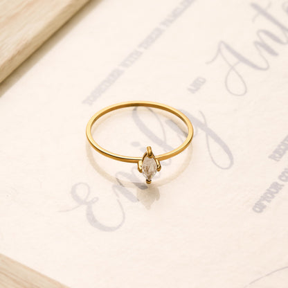 Stone Ring | SR271 | Simple Water Drop