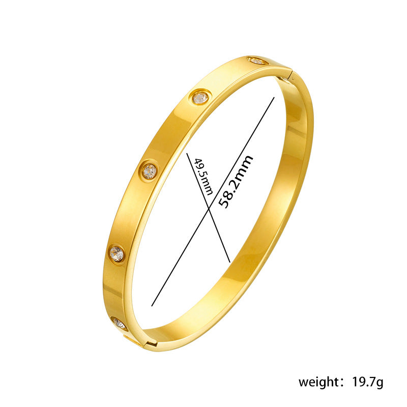 Bangle Bracelet | BB32 | Gold