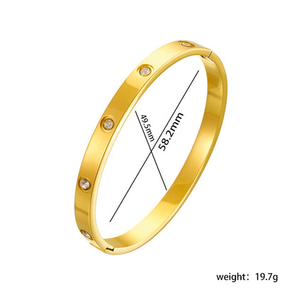 Bangle Bracelet | BB32 | Gold