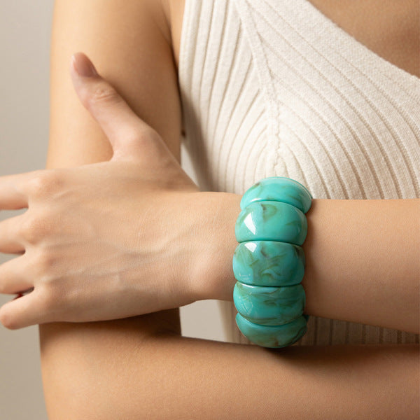 Acrylic Cuff Bracelet | ACB02 | Turquoise