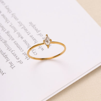 Stone Ring | SR271 | Simple Water Drop
