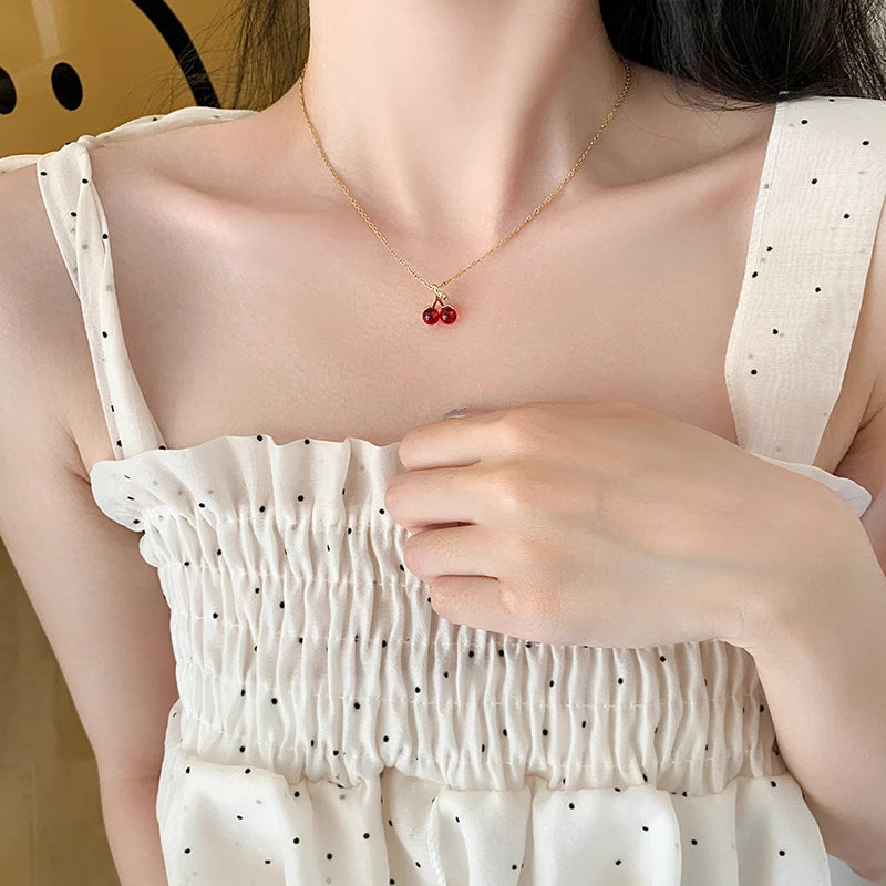 Necklace | SN290 | Cherry Stone