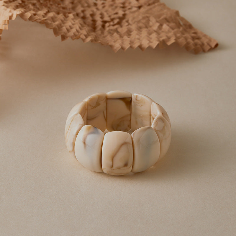 Acrylic Cuff Bracelet | ACB02 | Ivory