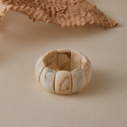 Acrylic Cuff Bracelet | ACB02 | Ivory