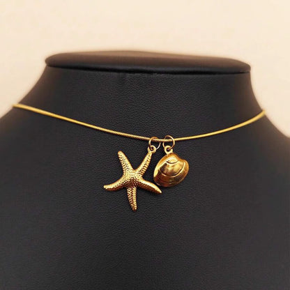 Necklace | SN277 | Starfish Shell