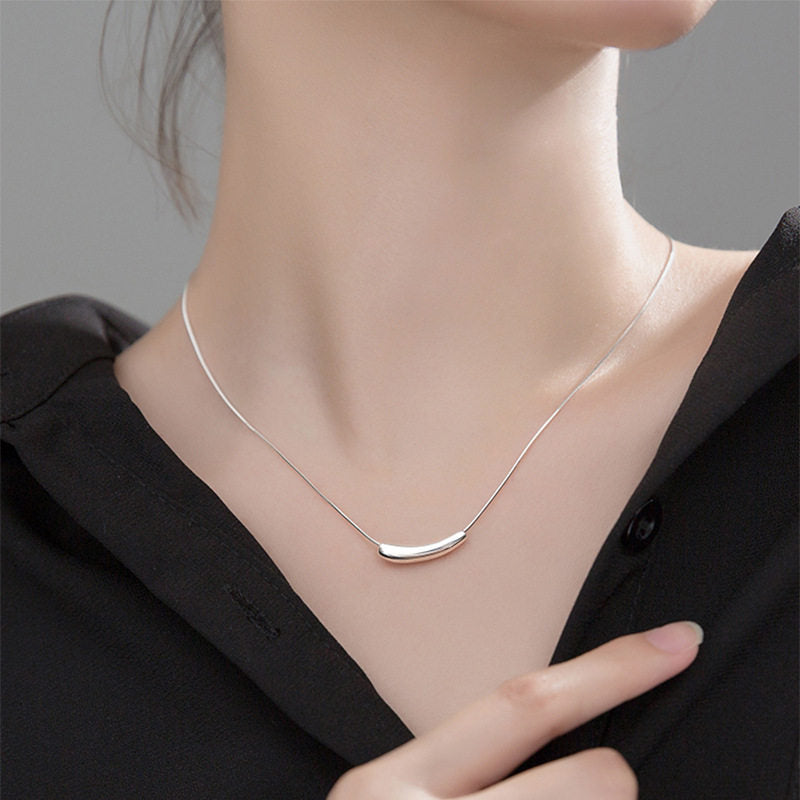 Necklace | SN063 | Dainty 16 Silver