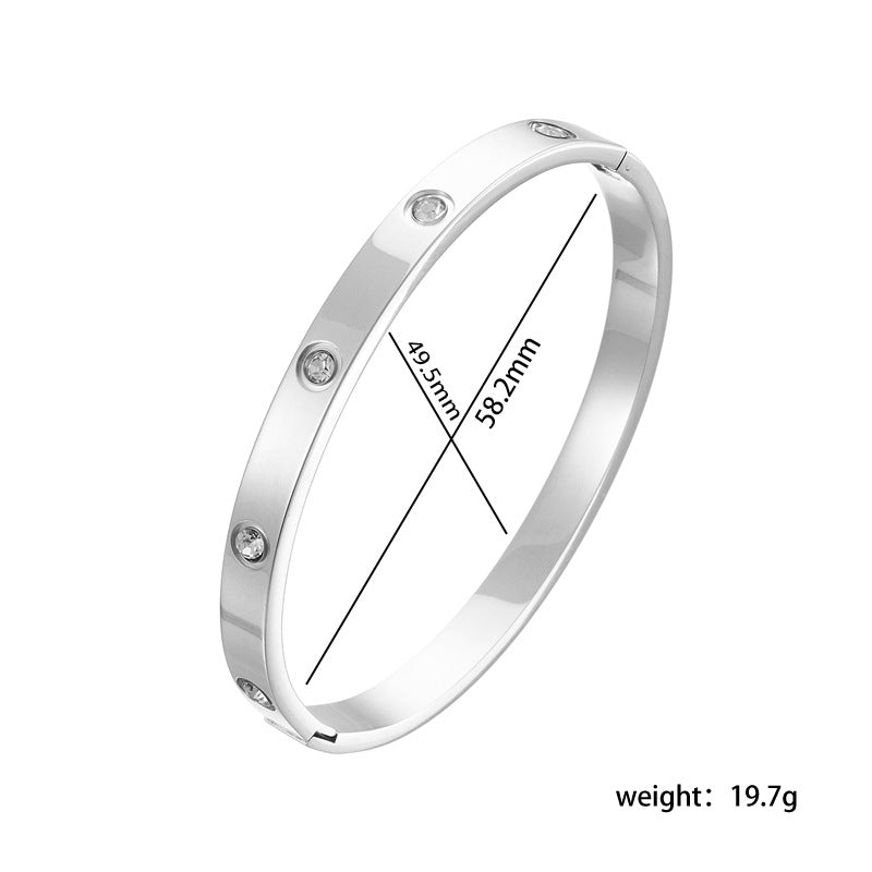 Bangle Bracelet | BB32 | Silver