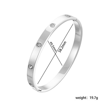 Bangle Bracelet | BB32 | Silver