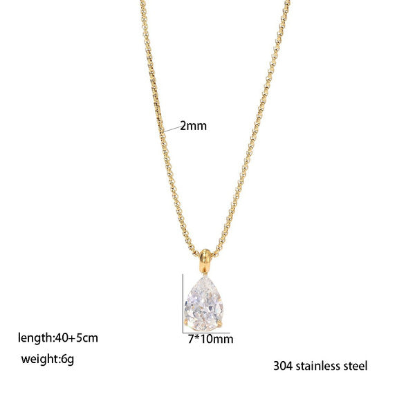 Necklace | SN346 | Water Drop Stone