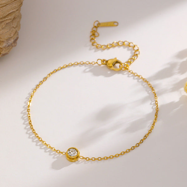 Chain Bracelet | SSCB126 | One Diamond