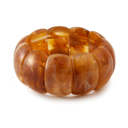 Acrylic Cuff Bracelet | ACB02 | Honey Brown