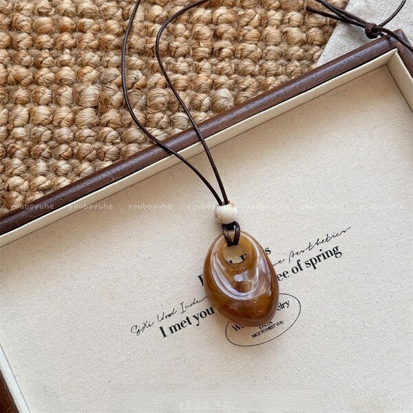 Boho Wooden Necklace | BWN09