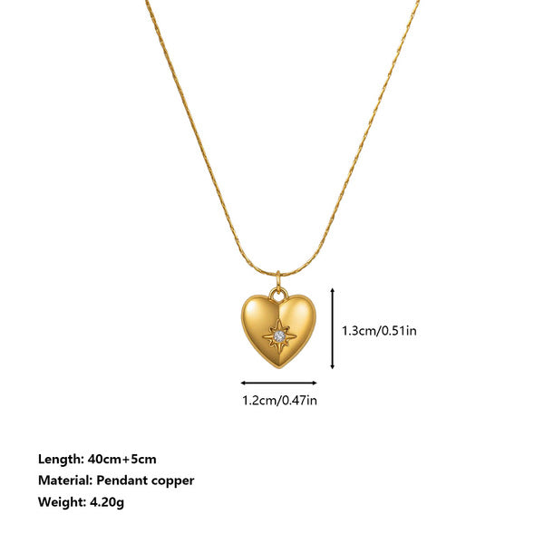 Necklace | SN363 | Heart Star