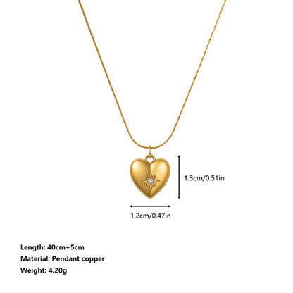 Necklace | SN363 | Heart Star
