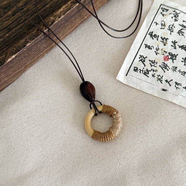 Boho Wooden Necklace | BWN11