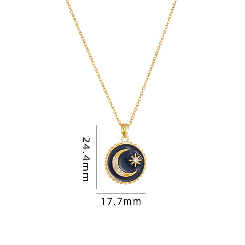 Necklace | SN218 | Star Moon | Gold