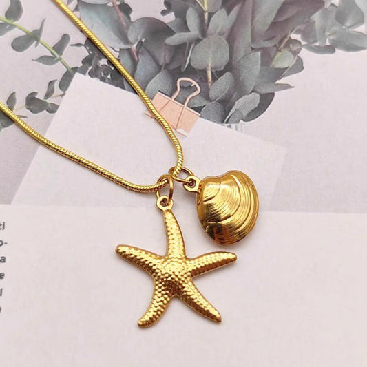 Necklace | SN277 | Starfish Shell