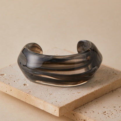 Acrylic Cuff Bracelet | ACB01 | Charcoal
