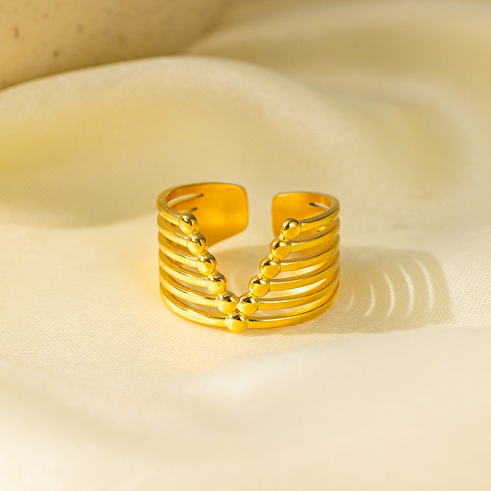 Bold Statement Ring | SR093 | Gold