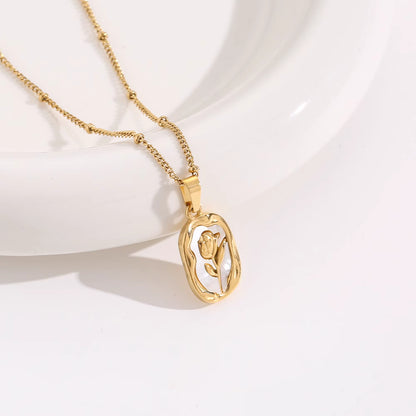 Necklace | SN281 | White Rose