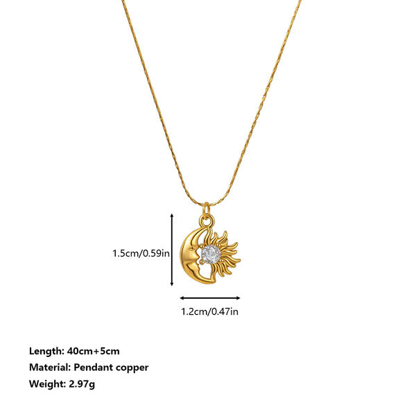 Necklace | SN360 | Moon & Sun