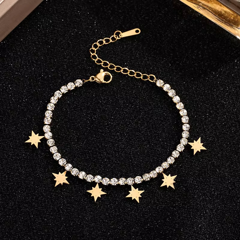 Chain Bracelet | SSCB082 | Six Mang Star Bracelet