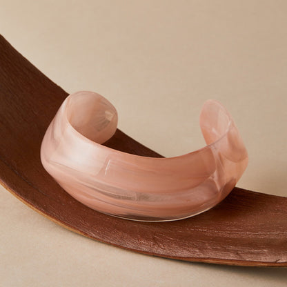 Acrylic Cuff Bracelet | ACB01 | Peach Pink
