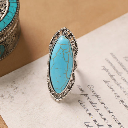 Vintage Ring | VR12 | Aqua Blue