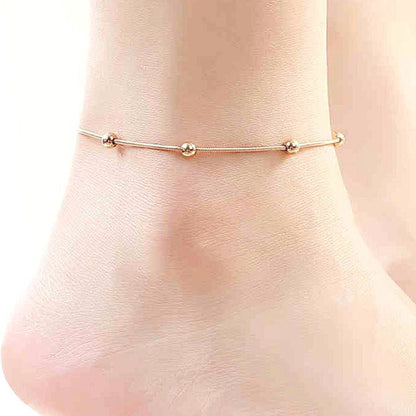 Chain Anklet | CA04 | Ball Anklet Rose Gold