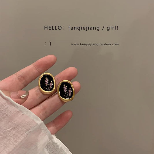 Earring RE30-Black