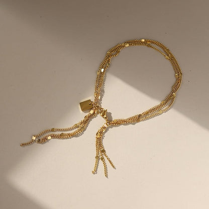 Chain Bracelet | SSCB037 | Three Layer Fringe