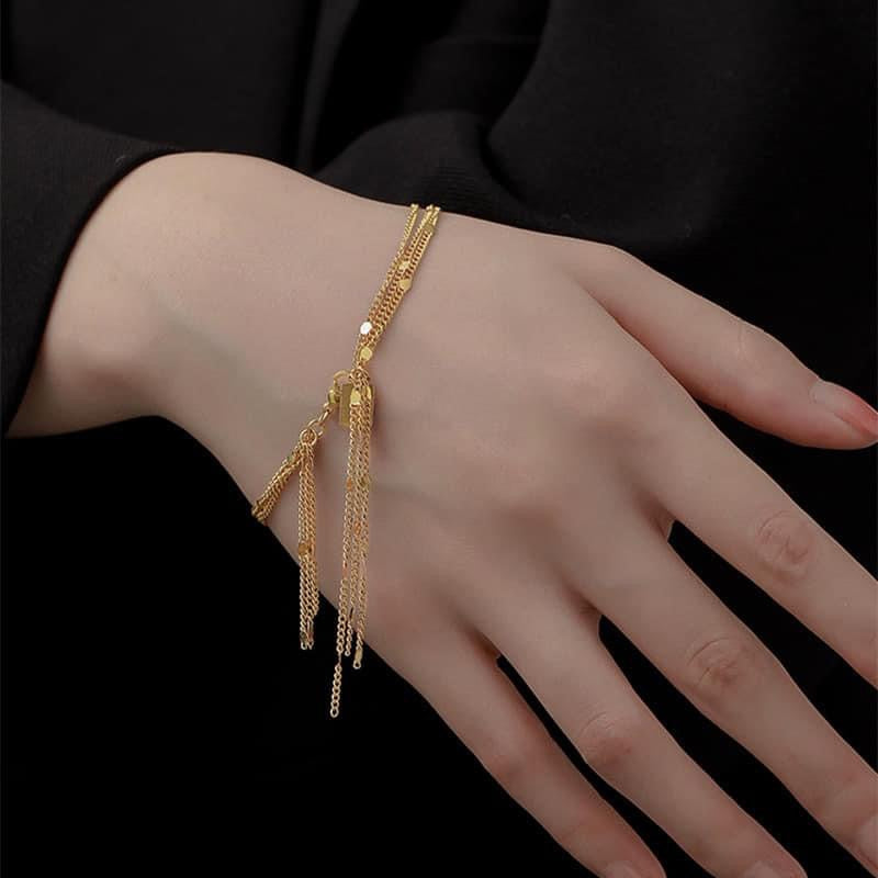 Chain Bracelet | SSCB037 | Three Layer Fringe