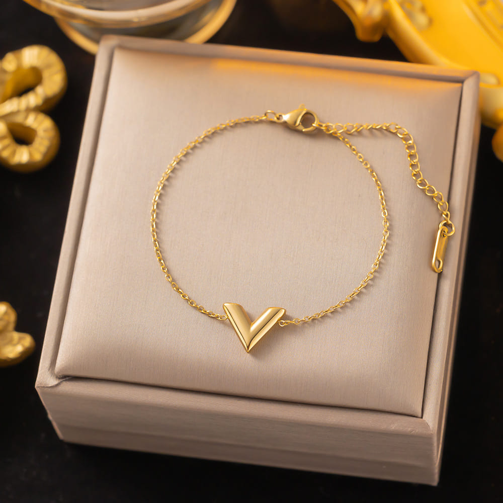 Chain Bracelet | SSCB025 | Solid V
