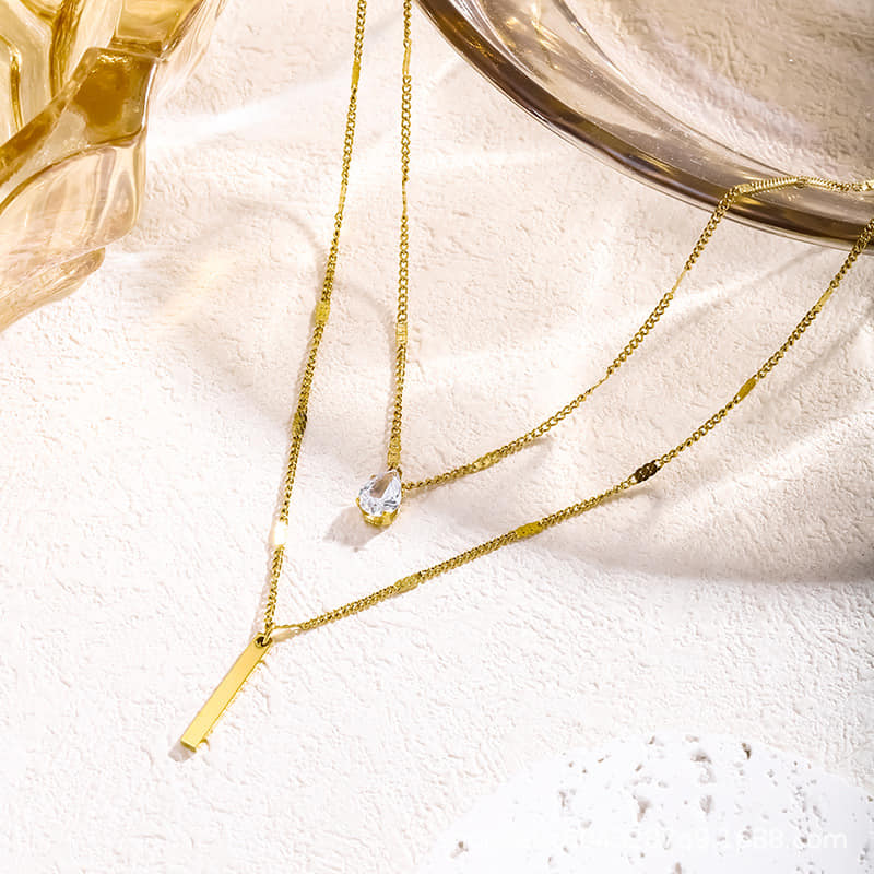 Necklace | SN126 | Teardrop Layer