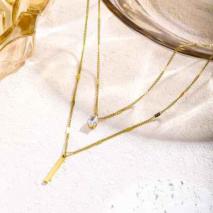 Necklace | SN126 | Teardrop Layer