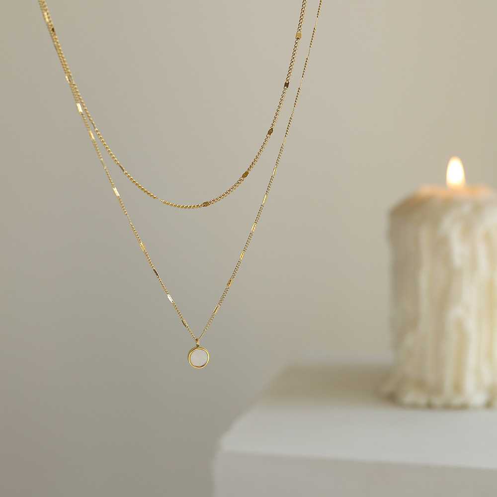 Necklace | SN127 | Layer White Shell