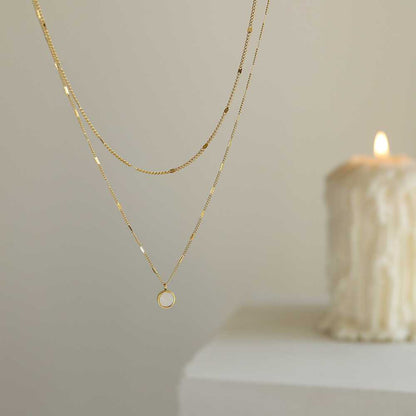 Necklace | SN127 | Layer White Shell