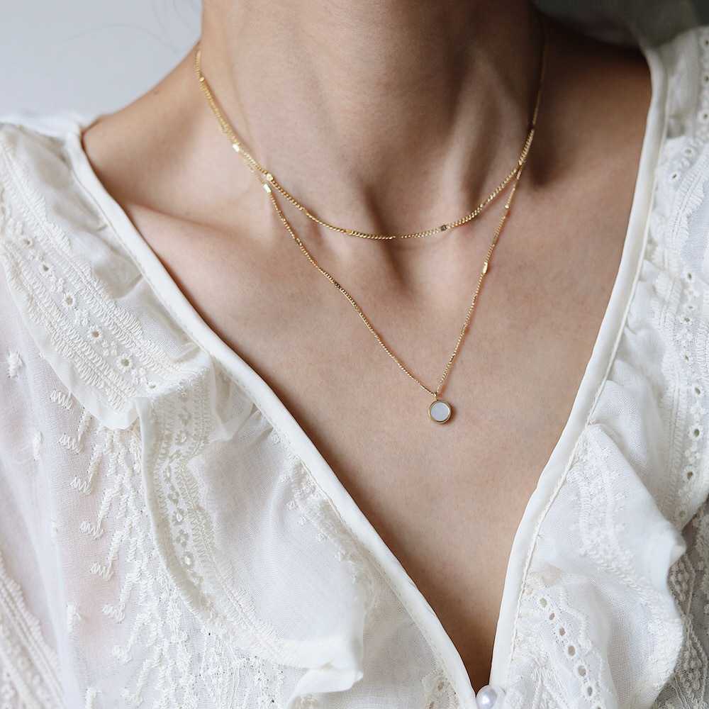 Necklace | SN127 | Layer White Shell